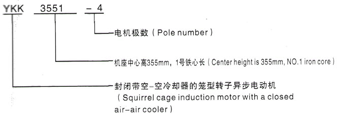 YKK系列(H355-1000)高压YKK5001-6三相异步电机西安泰富西玛电机型号说明